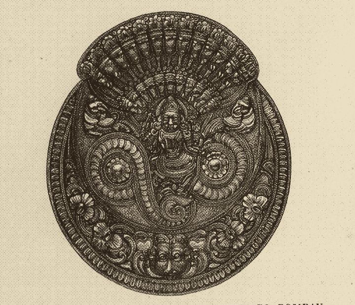 ಸಾವಂತವಾಡಿಯ ಚಿನ್ನಾಭರಣಗಳು, 19ನೇ ಶತಮಾನದ ಕೆತ್ತನೆಯಲ್ಲಿ.